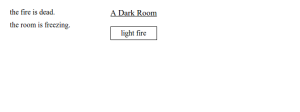 a dark room